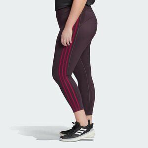 adidas Women's Leggings - Purple with Red Stripes